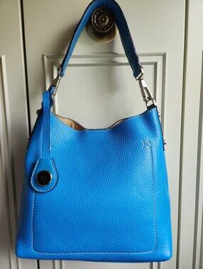 Like New Dooney & Bourke Blue Leather Hobo Bag - Classic Everyday Bag